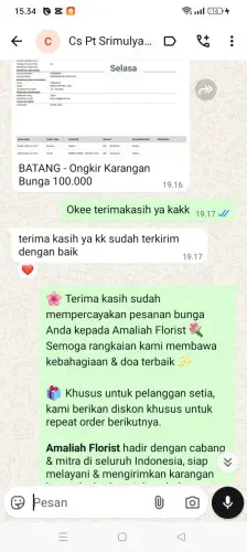 Testimonial Papan Bunga palopo