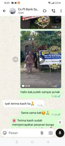 Testimonial Papan Bunga palopo